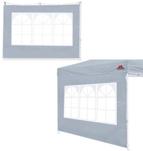 scocanopy 2pcs sidewall with window for 8x8 canopy frame (grey)