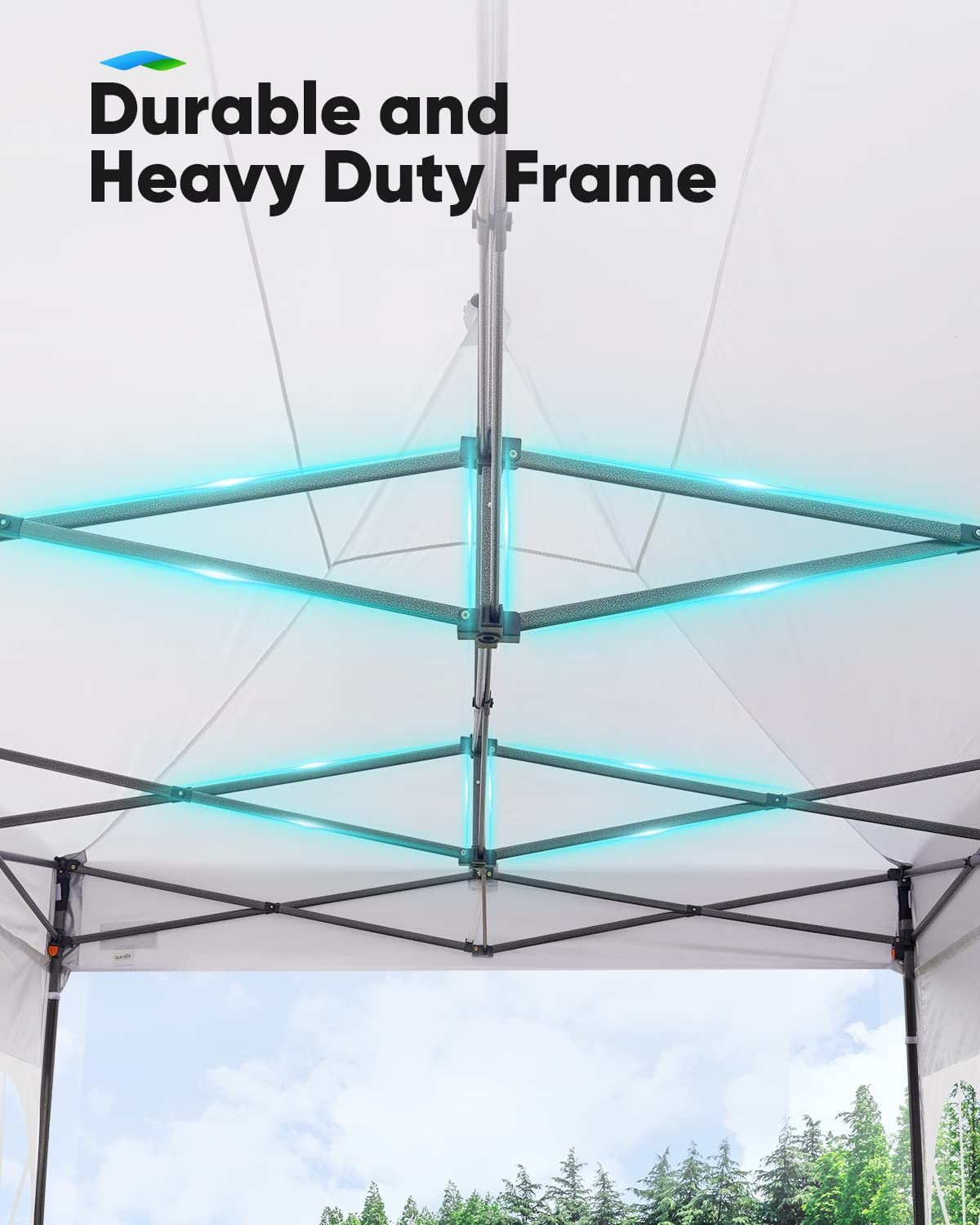 Quictent 10x20 EZ Pop Up Canopy with Sidewall,Heavy Duty Canopy Tent Party Tent for Wedding Outdoor Event,6 Sandbag Included (White)