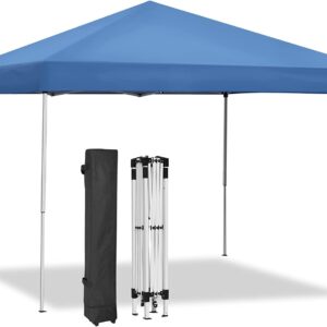 ZENY 10x10 Pop Up Canopy Tent Portable Outdoor Canopy Tent for Parties Camping Patio Gazobo Instant Shelter Beach Sun Shade, Height Adjustable Straight Legs, Waterproof UV Resistant, Wheeled Carry Bag