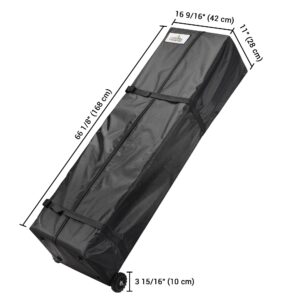 Instahibit Pro XL Canopy Carry Bag Wheeled for 10x20' Popup Event Shelter Tent Storage Case