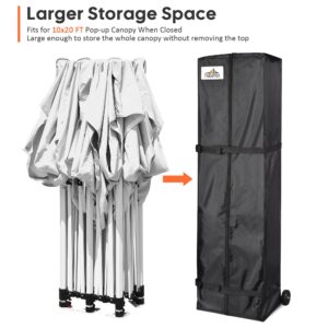 Instahibit Pro XL Canopy Carry Bag Wheeled for 10x20' Popup Event Shelter Tent Storage Case