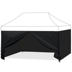 abccanopy side wall 10x15, black (4 walls only, not including frame and top)