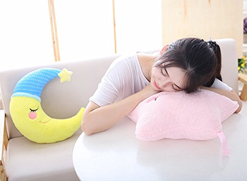 MASSJOY Star Moon Cloud Pillow Cushion, Bedside Sofa Sleeping Pillow, Plush Toy Gift.-40cm