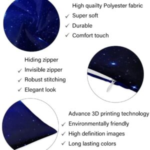 Blue Body Pillow Cover Dark Night Cloud Star Sky Moon Nebula Galaxy Stars Cushion Case Decorative Soft Farmhouse Long Pillowcase with Zipper Rectangle Pillow Cases for Bed,Couch,Home Gift 20"x54"