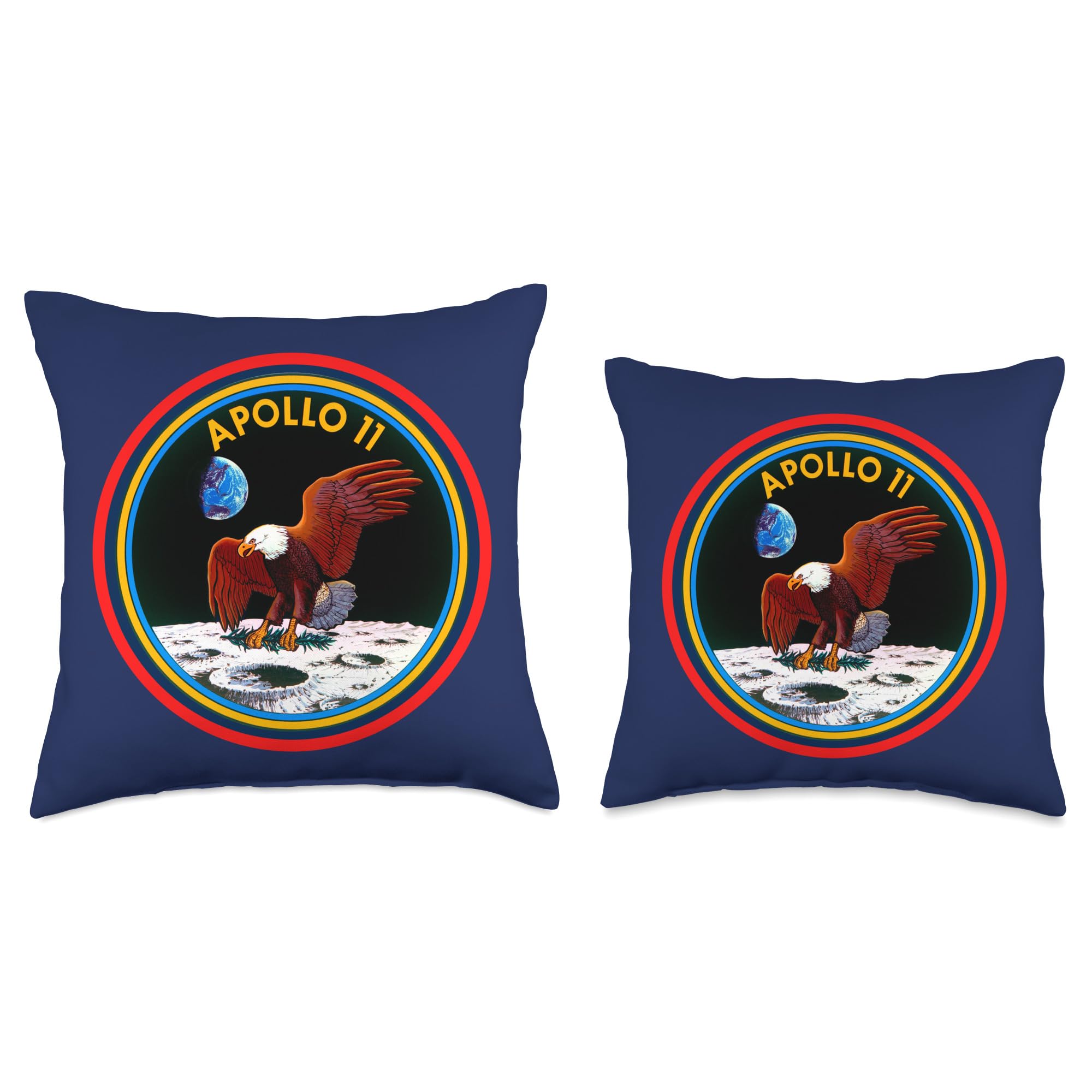 Apollo 11 Eagle Moon Landing Throw Pillow