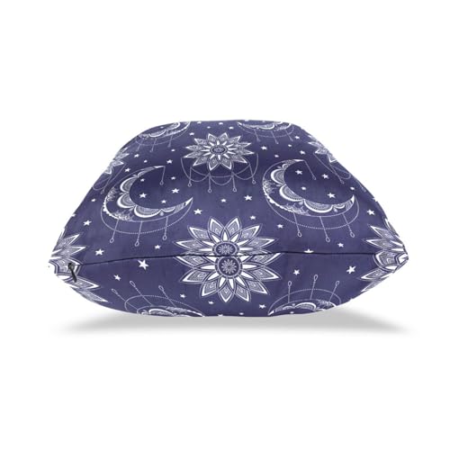 IIASOL Retro Moon Sun and Stars Throw Pillow Cover Set of 2-20 x 20 inch Pillowcases Square Accent Decorative Cushion Case for Living Room Bedroom Couch Sofa Chair Bed