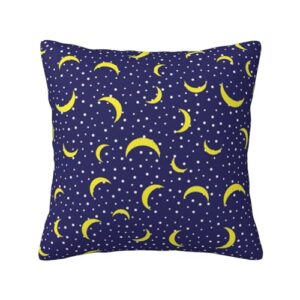 Lukbfall Moon Dot Pattern Background Decorative Pillow Cover 18 X 18 Inch Moroccan Home Decoration Pillowcases Cushion Cover Square Throw Pillow Cover for Couch Sofa Bed Living Room Bedroom