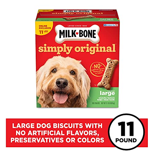 Milk-Bone Simply Original Dog Treats Biscuits for Large Dogs, 11 Pounds