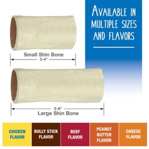 Cadet Stuffed Shin Bone - Highly Digestible, High Protein, Long-Lasting Dog Chew Bone for Aggressive Chewers, Supports Dental Health, - Chicken Flavor, Large (1 Count)