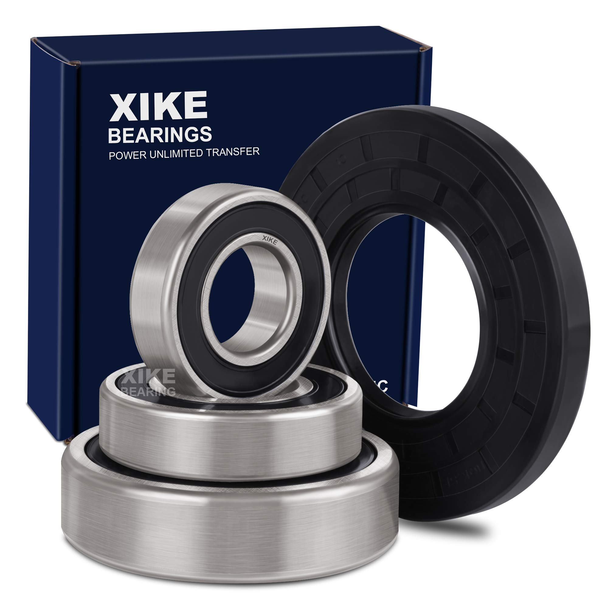 XiKe W10253866, WH45X10071, W10772618, W10253864 and W10772617 Front Load Washer Tub Bearing ＆ Seal Kit, Replacement for Whirlpool, Kenmore, GE, Maytag and KitchenAid Etc.