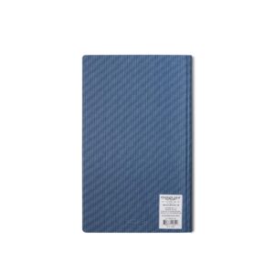 DesignWorks Ink Standard Issue No. 17 Hardcover Cloth Blue 7.25" x 11.75" Tall Notebook Journal with 96 Lined Pages - Perfect for Office Work, Writing, and Journaling