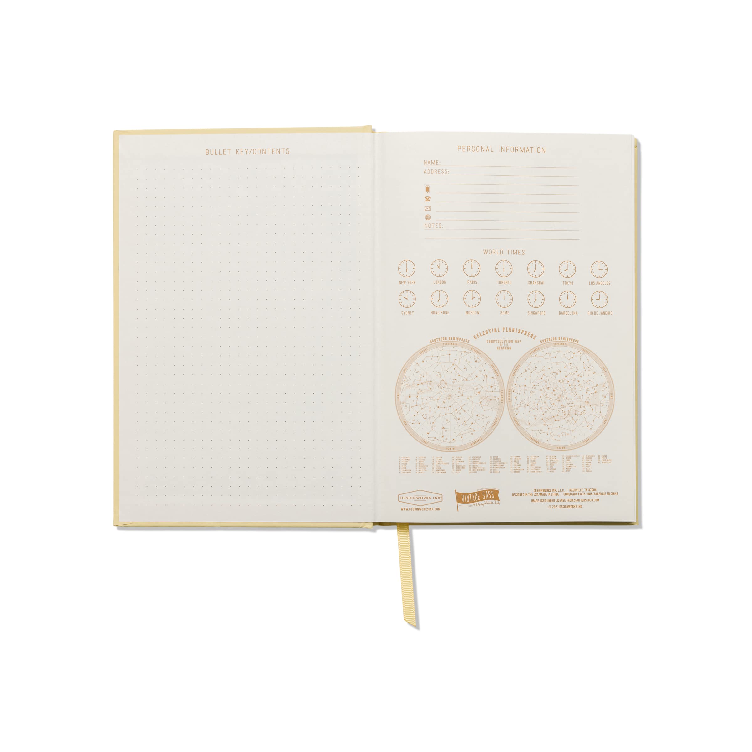 DesignWorks Ink Soft Touch Hardcover Funny Journal Notebook with Lined Pages and Ribbon Marker for Work, Writing, Journaling - Vintage Sass What the Shell Yellow Snail Journal (JB86-2031) 5.75" X 8.5"