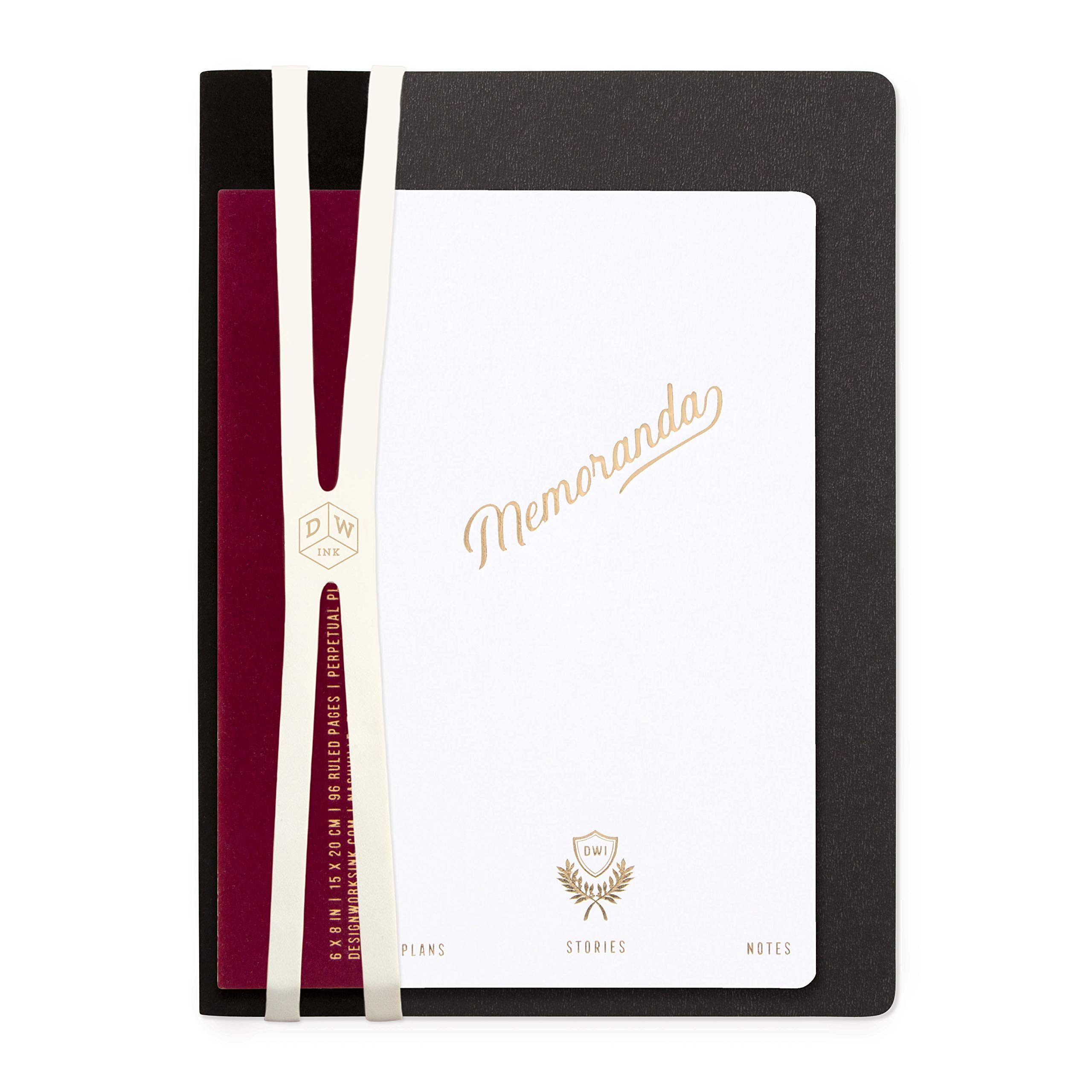 DesignWorks Ink Textured Soft Touch 2-Pack Notebook Set, Memoranda