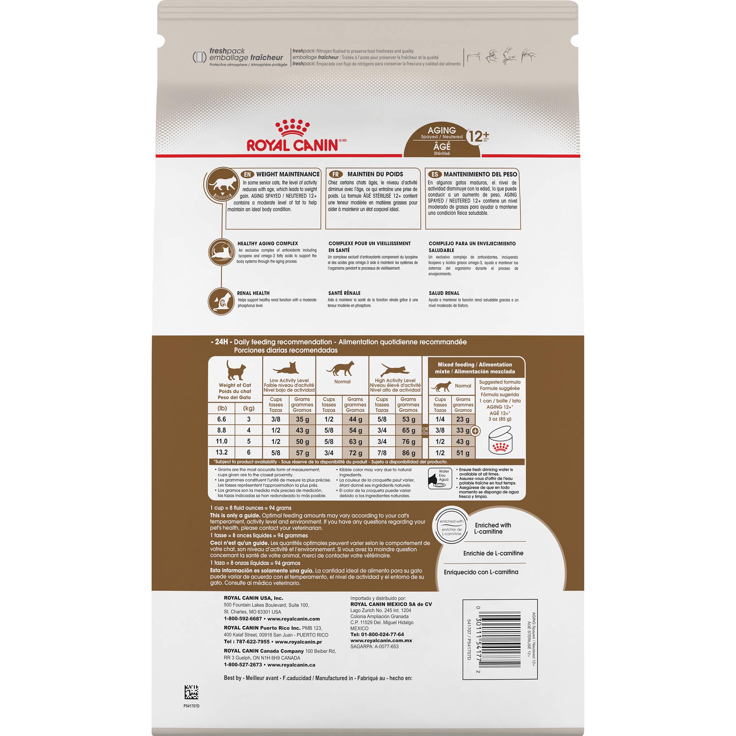 Royal Canin Appetite Control Spayed/Neutered 12+ Dry Adult Cat Food, 7 lb bag