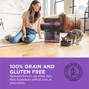 Gluten and Grain Free Cat Food, Adult Cat Elite Nutrition, Turkey, for All Life Stages and Breeds, Made in The USA, 11lbs - by PURELUXE