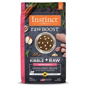 Instinct Raw Boost Indoor Health Grain Free Recipe with Real Chicken Natural Dry Cat Food, 5 lb. Bag