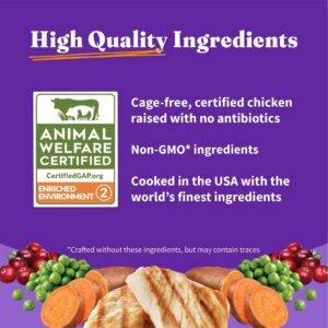 Halo Holistic Indoor Cat Food Dry, Grain Free Cage-free Chicken Recipe for healthy weight support, Complete Digestive Health, Dry Cat Food Bag, Adult Formula, 3-lb Bag