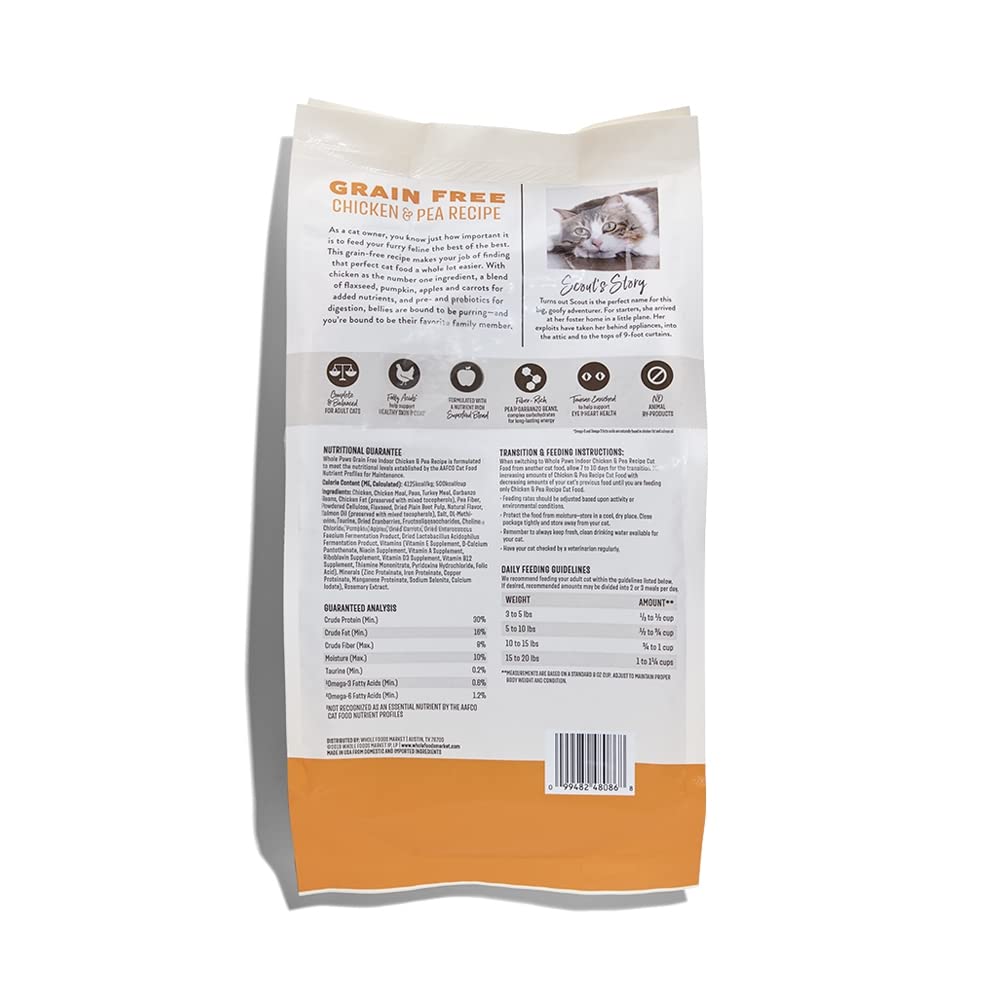 Whole Paws, Whole Paws, Indoor Cat Grain Free Chicken Recipe, 56 Ounce, 56.00 Fl Oz (Pack of 1)