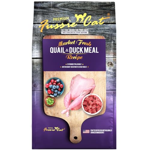 Fussie Cat Market Fresh Quail & Duck Meal Formula Grain-Free Dry Cat Food 4lb