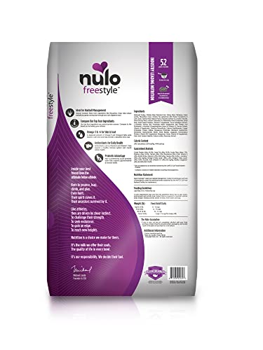 Nulo Freestyle Cat Food, For Hairball Management, Premium Grain-Free Dry Small Bite Kibble, All Natural Animal Protein Recipe with BC30 Probiotic for Digestive Health Support, 14 Pound (Pack of 1)