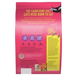 Tiki Cat Born Carnivore Baby, High-Protein and Grain-Free, Complete and Balanced Dry Cat Food for Kittens 6 Weeks+, 5.6 lbs. Bag