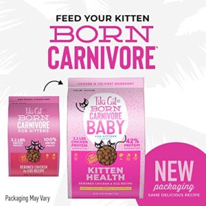 Tiki Cat Born Carnivore Baby, High-Protein and Grain-Free, Complete and Balanced Dry Cat Food for Kittens 6 Weeks+, 5.6 lbs. Bag