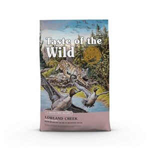 taste of the wild high protein real meat recipes premium dry cat food with superfoods and nutrients like probiotics, vitamins and antioxidants for adult cats and kittens