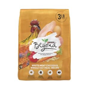 purina beyond natural dry cat food wholesome ingredients for whole health white meat chicken and whole oat meal recipe - 3 lb. bag
