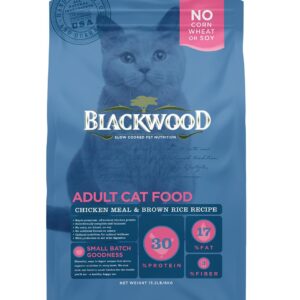 Blackwood Pet Cat Food Made In USA [Super Premium Dry Cat Food For Adult, Indoor, and Senior Cats], Chicken Meal and Brown Rice Recipe 13.23-Pound