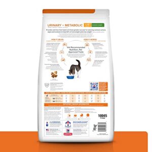 Hill's Prescription Diet c/d + Metabolic, Urinary + Weight Care Chicken Flavor Dry Cat Food, Veterinary Diet, 6.35 lb. Bag