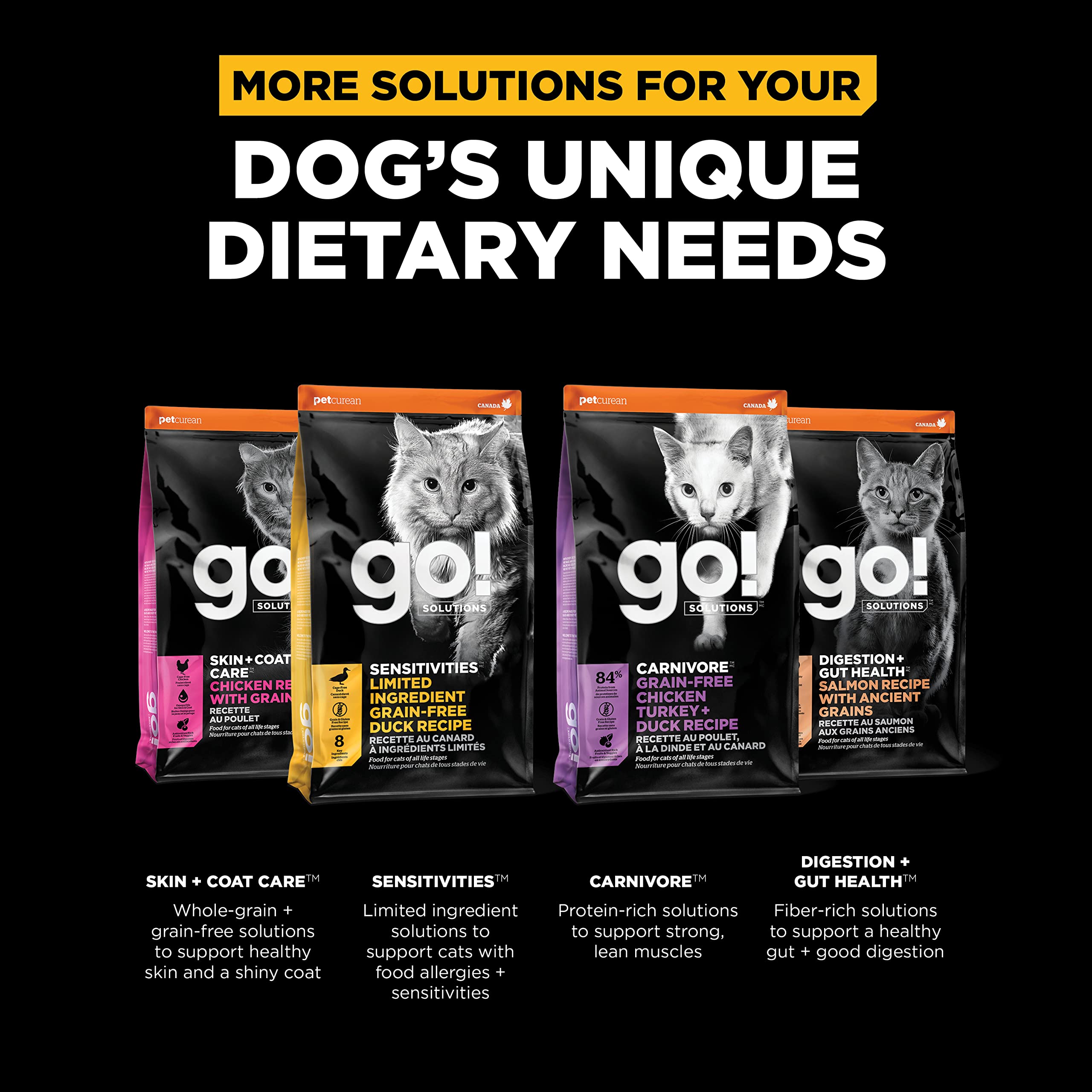 GO! SOLUTIONS Weight Management + Joint Care Grain-Free Chicken Recipe for Cats, 16 lb Bag - Weight Control Cat Food for Adult and Seniors