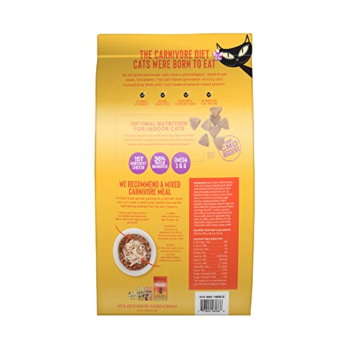 Tiki Cat Born Carnivore Indoor Health, Chicken & Turkey Meal, Grain-Free Baked Kibble to Maximize Nutrients, Dry Cat Food, 12 lbs. Bag