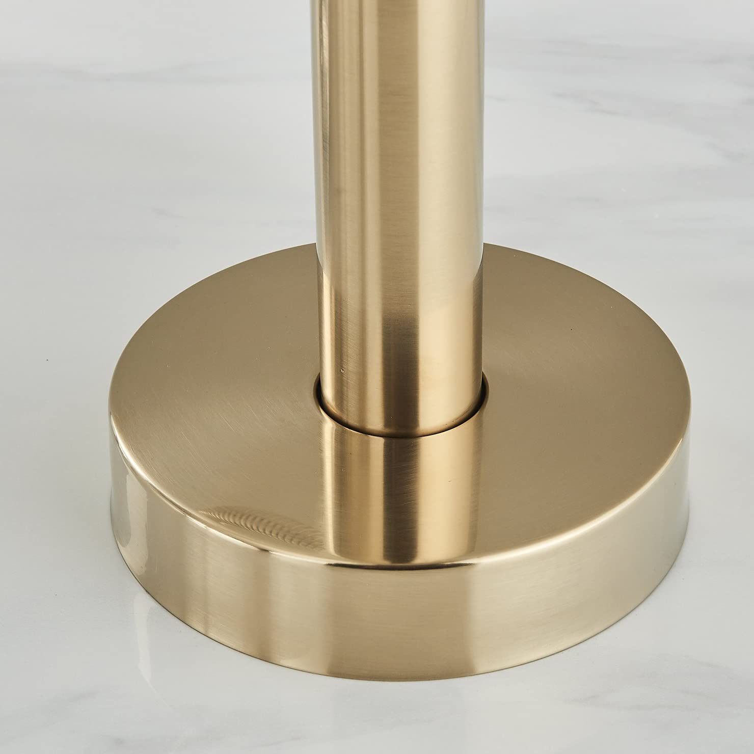 Freestanding Tub Filler Bathtub Faucet Brushed Gold Floor Mounted Brass Faucets with Handheld Shower