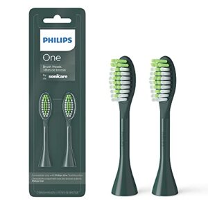 philips one by sonicare, 2 brush heads, sage green, bh1022/08