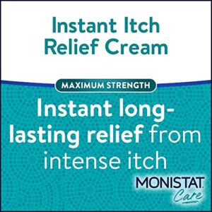 Monistat Instant Itch Relief Cream for Women, Maximum Strength Feminine Itch Care, 1 oz