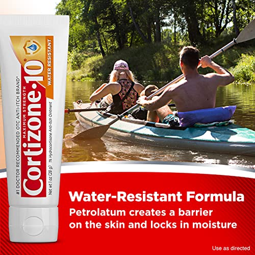 Cortizone 10 Maximum Strength Water Resistant Anti-Itch Ointment, 1% Hydrocortisone, 1 oz.