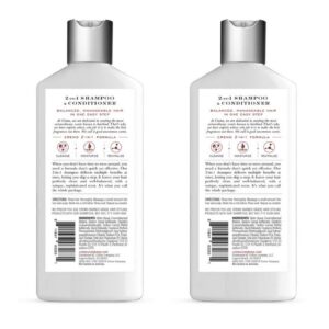 Cremo Bourbon & Oak Barber Grade 2-in-1 Shampoo & Conditioner, 16 Fl Oz (2-Pack) - A Sophisticated Blend of Distiller’s Spice, Fine Bourbon and White Oak