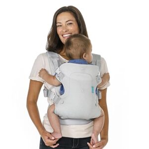 infantino flip 4-in-1 light & airy convertible carrier - breathable, 4 positions, lumbar support