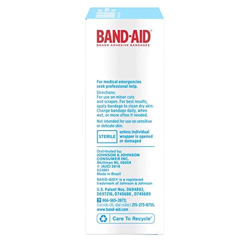 Band-Aid Brand Water Block Waterproof Tough Adhesive Bandages for Minor Cuts and Scrapes, All One Size, 20 Count (Pack of 1)