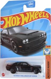 hot wheels '18 dodge challenger srt demon, muscle mania 6/10 [black] 151/250