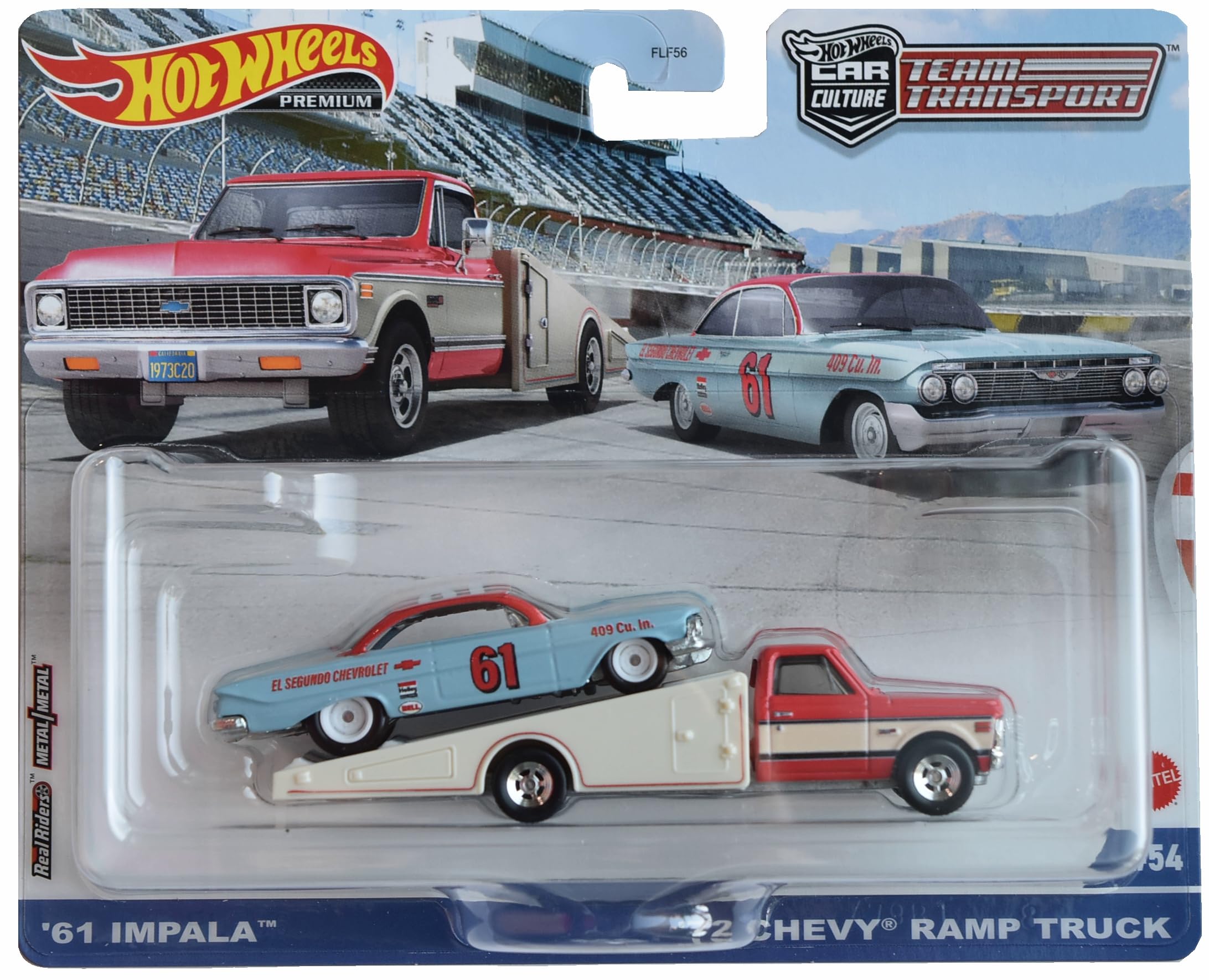 Hot Wheels '61 Impala and '72 Chevy Ramp Truck, Team Transport #54