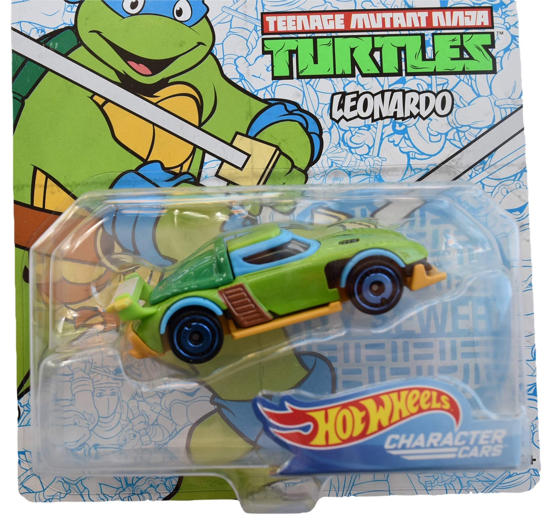 Hot Wheels Character Cars Teenage Mutant Ninja Turtles Leonardo #1 of 5 Cars