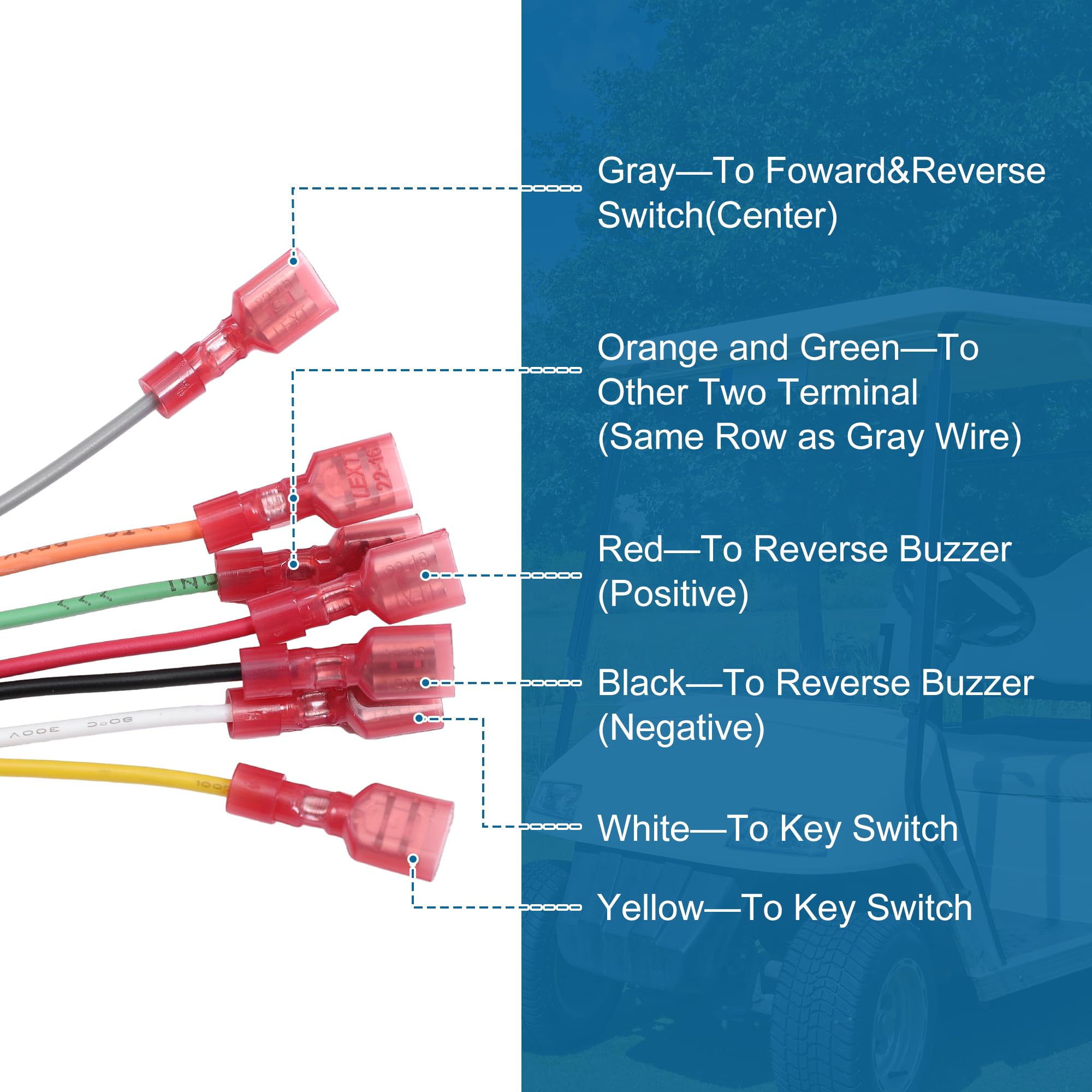 uxcell Complete Main Wiring Harness Control Wire for Golf Cart for EZGO TXT48 Freedom TXT 48V 2010-2022 Electronic Speed Control Harness W/Port Connector Replacement