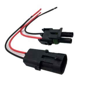 wiring harness set electrical connector compatible with harmar and outlander lifts (car side+ lift side)