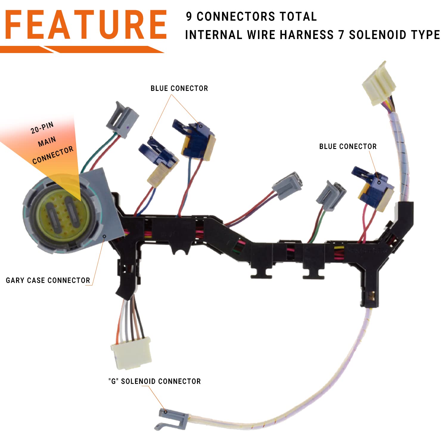 2006-2009 6 Speed Transmission Wiring Harness Fits 1000/2000 Allison GM/Duramax Application Only