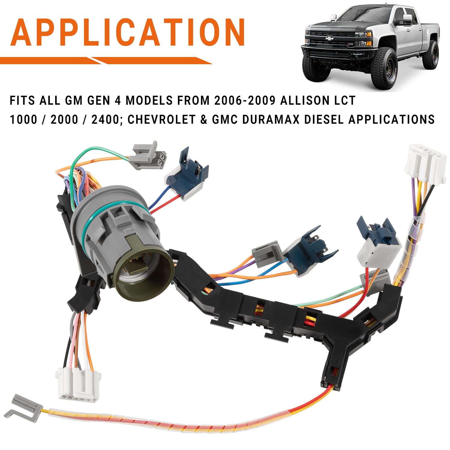 2006-2009 6 Speed Transmission Wiring Harness Fits 1000/2000 Allison GM/Duramax Application Only