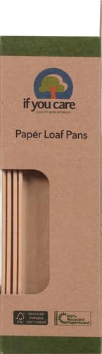 IF YOU CARE FSC Certified Paper Loaf Baking Pans, 4-count