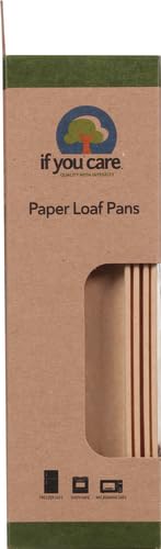 IF YOU CARE FSC Certified Paper Loaf Baking Pans, 4-count