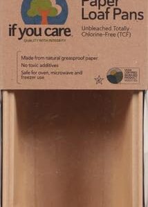 IF YOU CARE FSC Certified Paper Loaf Baking Pans, 4-count