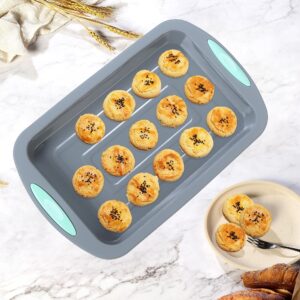 Tongjude 51 Piece Silicone Bakeware Set, Non-Stick Kitchen Oven Baking Pans, Silicone Cake Molds with Muffin Pan, Cookies Baking Sheet, Cake Pan, Donut Pan and Loaf Pan